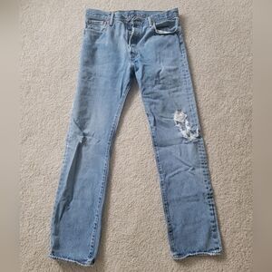 Vintage Levi's, Straight Leg Blue Denim, Size 34W/34L